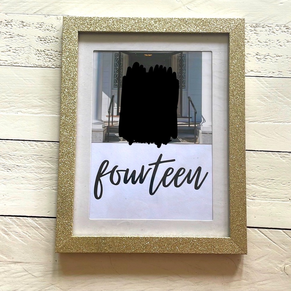 🟣2 for $10 bundle! 5 Gold Sparkle 5” x 7” Picture Frames